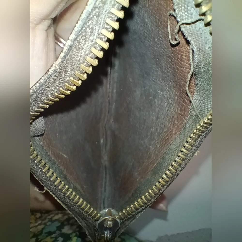 LOUIS VUITTON Monogram Pochette Coin Case Brown